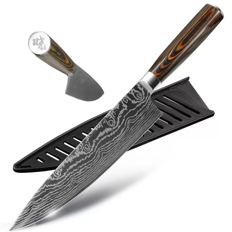 Cuchillo Chef Profesional acero inoxidable grabado laser. – KnivesMX