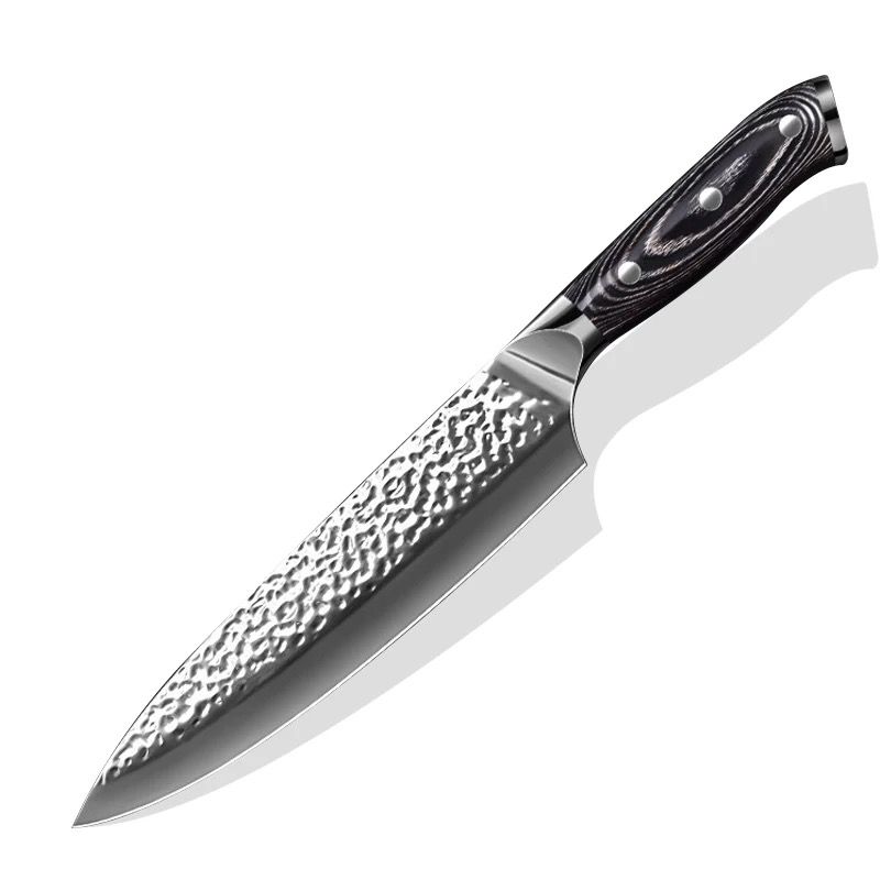 Cuchillo Chef Profesional Acero Martillado – KnivesMX