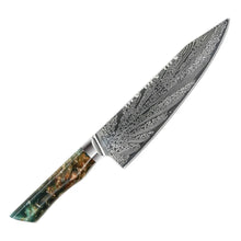 Cargar imagen en el visor de la galería, Cuchillo Kiritsuke Profesional Acero Damasco Vg10 73 Capas.
