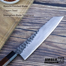 Cargar imagen en el visor de la galería, Cuchillo Chef Profesional Kiritsuke Forjado Alto Carbono 8 P
