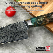 Cargar imagen en el visor de la galería, Cuchillo Kiritsuke Profesional Acero Damasco Vg10 73 Capas.
