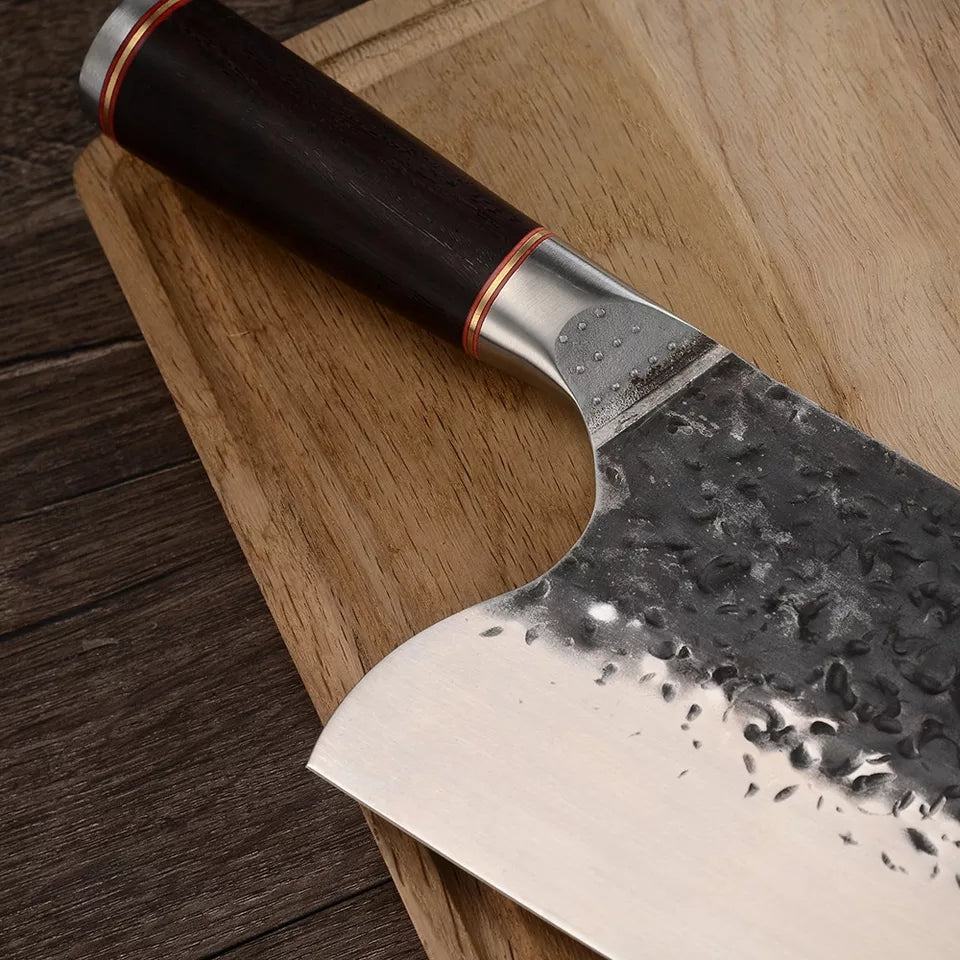 Cuchillo Chef Profesional Acero Martillado – KnivesMX