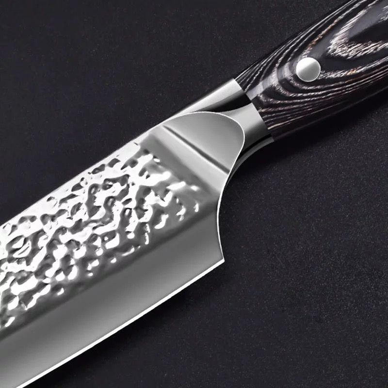 Cuchillo Chef Profesional Acero Martillado – KnivesMX